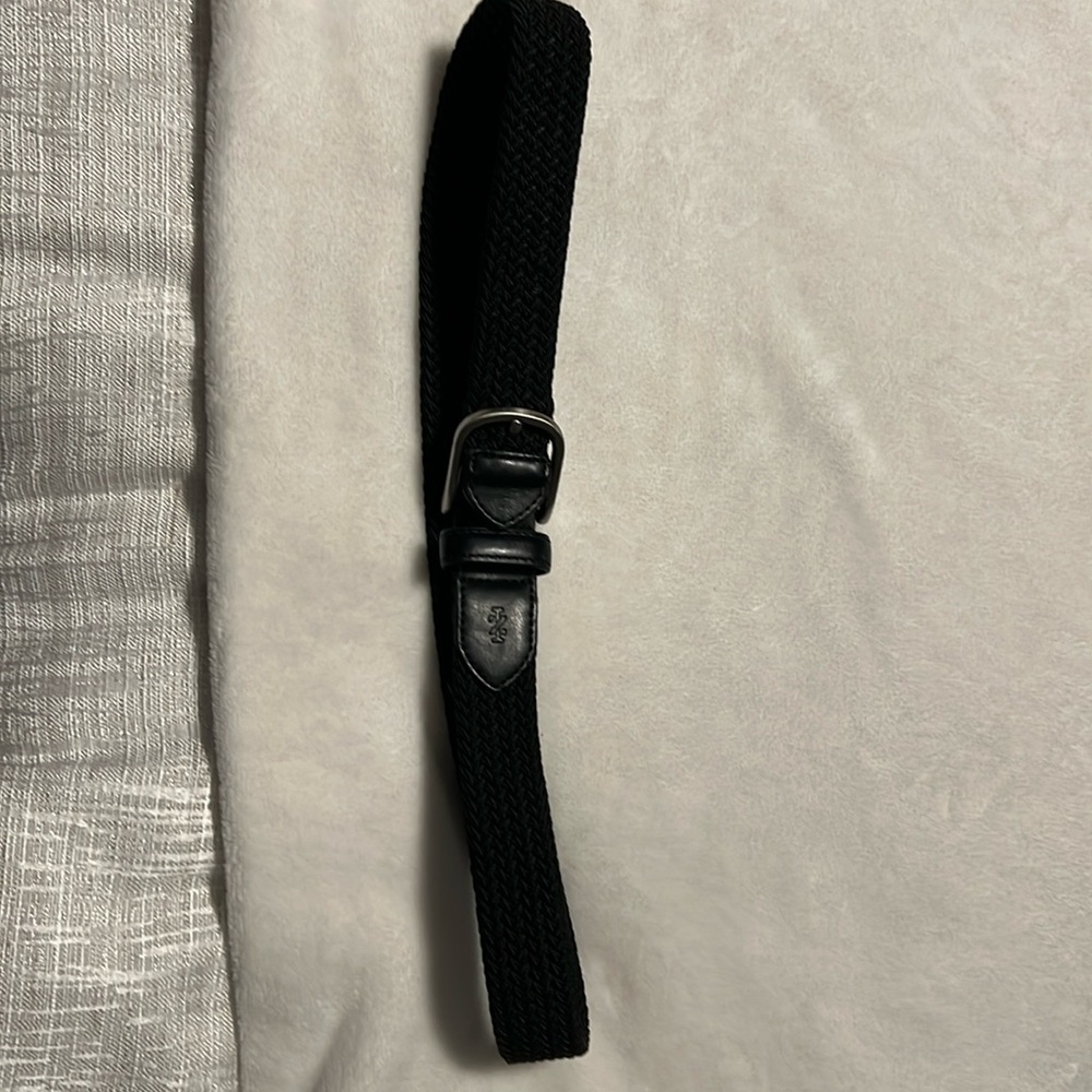 Woven black belt